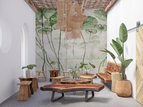 Fototapeta liście lilii wodnej Wall & More LOTUS 2435 24C