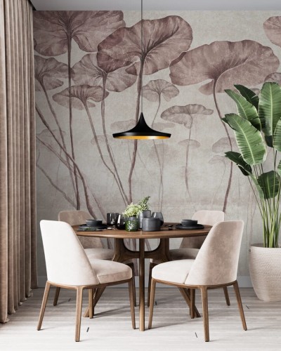 Fototapeta liście lilii wodnej Wall & More LOTUS 2435 25D