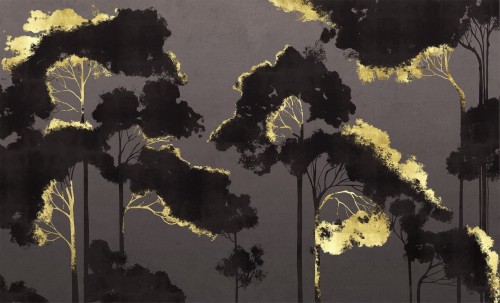 Fototapeta sylwetki drzew Wall & More OREE 2455 27B