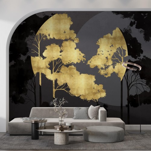Fototapeta sylwetki drzew Wall & More OREE 2456 27C
