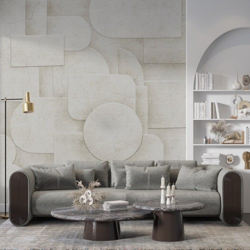 Fototapeta geometryczna jak mozaika Wall & More MOSAICO 2445 31A