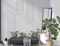 Fototapeta geometryczna linie Wall & More ZEN 2493 32B