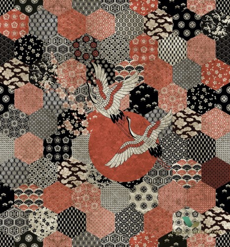 Tapeta Inkiostro Bianco KIOTO INKTWBS1802 GoldenWall