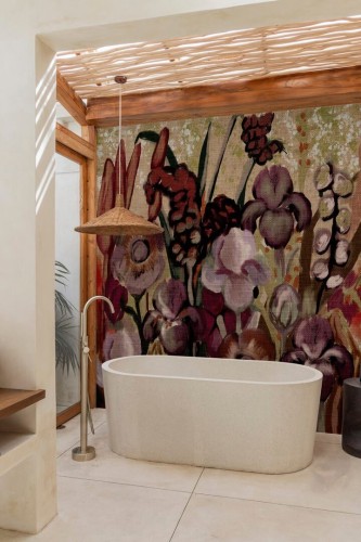 Fototapeta pod prysznic kwiaty Wall&Deco WET_OD2401 Old Dutch Summer WET SYSTEM 2024-2