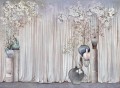 Fototapeta pod prysznic zasłony i kwiaty Wall&Deco WET_PR2402 Privé WET SYSTEM 2024-2