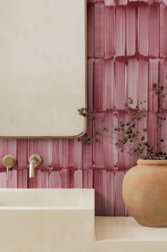 Fototapeta pod prysznic artystyczna geometria 3D Wall&Deco WET_SP2401 Spatula WET SYSTEM 2024-2