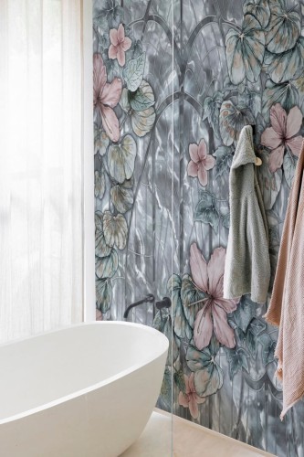 Fototapeta pod prysznic florystyczna Wall&Deco WET_SR2401 Solera WET SYSTEM 2024-2