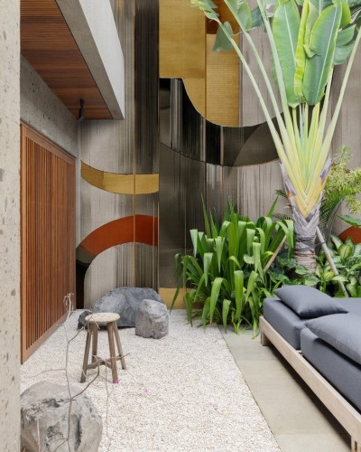 Fototapeta zewnętrzna geometryczna Wall&Deco OUT_LT2401 Late Time OUT Systen 2024-2