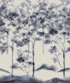 Mural akwarelowe drzewa Boras Tapeter Studio 9651W Ink Forest