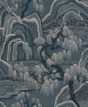 Tapeta japoński krajobraz Boras Tapeter 3133 Indigo Garden Icons