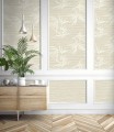 Tapeta liście bambusa Wallquest WS71310 Shades of White