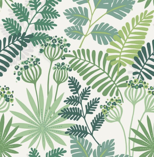 Tapeta tropikalna roślinność Fine Decor FD26448 Seychelles