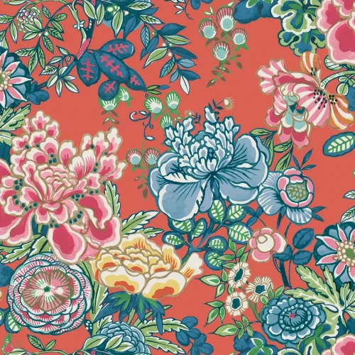 Tapeta kwiaty Thibaut T42018 Peony Garden Sojourn