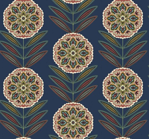 Tapeta stylizowane kwiaty i liście Wallquest TJ40212 Mulberry Tree