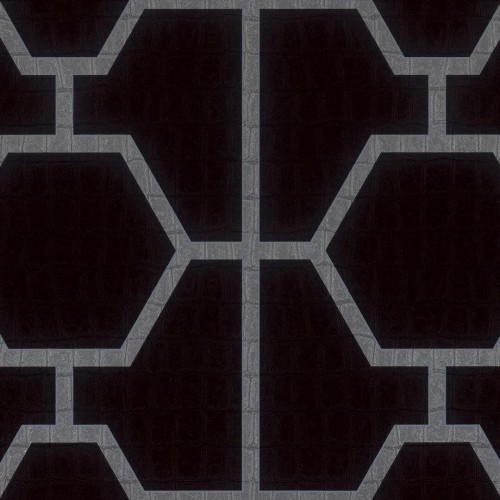 Tapeta nowoczesna kratownica Zambaiti Parati Z80024 Philipp Plein - 106 cm szer.