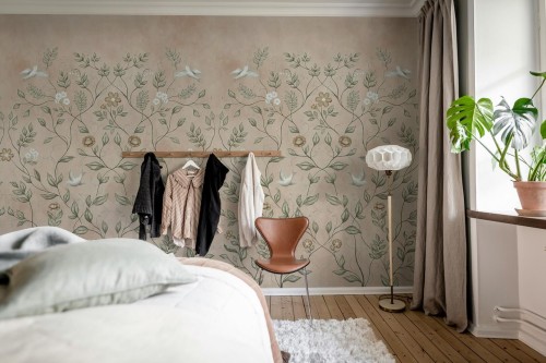 Fototapeta ogród Rebel Walls R20368 Serene Garden Rust Hot Pops