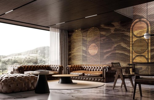 Fototapeta w stylu art-deco Instabilelab OFELIA Gold 24K