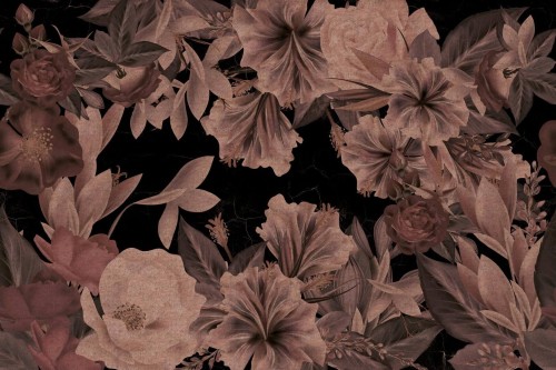 Fototapeta kwiaty Instabilelab OROINTENSO Rose Gold 24K