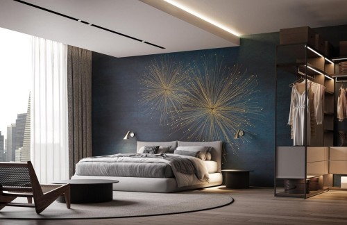 Fototapeta nowoczesna Instabilelab PAIGE Gold 24K