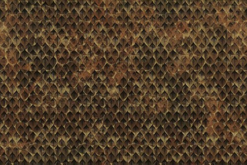 Fototapeta stylizowane liście Instabilelab PENNY Gold 24K