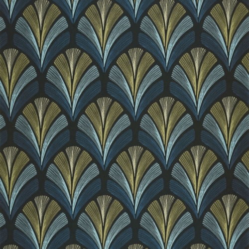 Tapeta wachlarze w stylu art-deco Casadeco ANFO 201056944 Folies ST-James Annees Folles