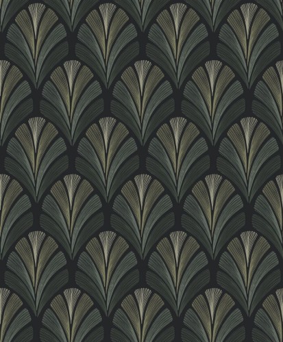Tapeta wachlarze w stylu art-deco Casadeco ANFO 201057645 Folies ST-James Annees Folles