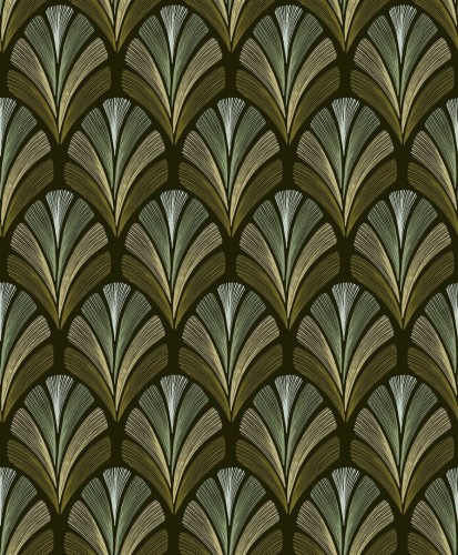 Tapeta wachlarze w stylu art-deco Casadeco ANFO 201057873 Folies ST-James Annees Folles