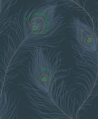 Tapeta pawie pióra Casadeco ANFO 201076721 Revue Annees Folles