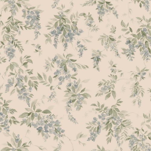 Tapeta akwarelowe bukiety Sandberg S10507 Lovisa Blue Tradgarden