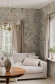 Fototapeta akwarelowe bukiety Sandberg S10521 Lovisa Mural Blue Tradgarden
