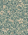 Tapeta liście i kwiaty Sandberg S10558 Linnea Blue Tradgarden