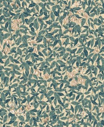 Tapeta liście i kwiaty Sandberg S10558 Linnea Blue Tradgarden