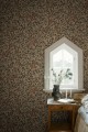 Tapeta liście i kwiaty Sandberg S10559 Linnea Charcoal Tradgarden