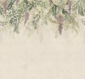 Fototapeta roślinna akwarela Sandberg S10657 Wisteria Green Tradgarden