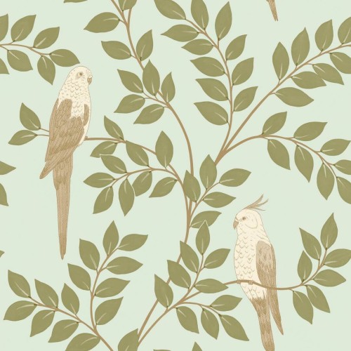 Tapeta tropikalna papugi i liście Caselio BORN 106527162 Equateur Borneo