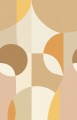 Mural geometryczny retro Caselio TST 106452004 L Molly Twist