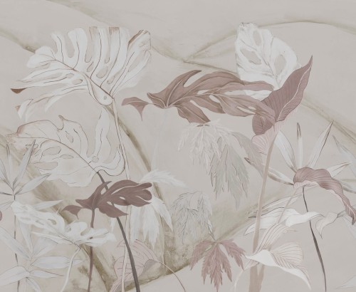 Fototapeta tropikalne liście Wall&Deco WDPL2502 Platinonew Contemporary 2025