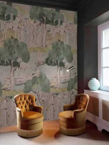 Fototapeta akwarelowe scenki rodzajowe Wall&Deco WDVC2501 Vacances Contemporary 2025