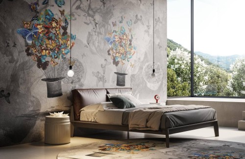 Fototapeta motyle i kapelusze Instabilelab Fly Cap 01 Memories