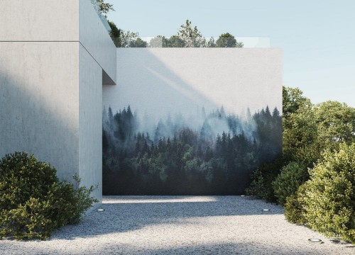 Fototapeta las we mgle Instabilelab Huliburton 01 Memories