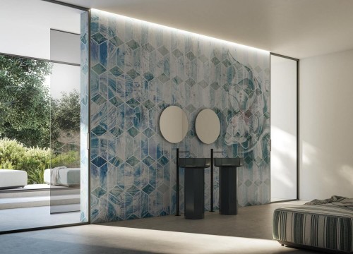 Fototapeta geometria i ryby koi Instabilelab Koi 01 Memories