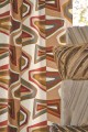 Tkanina haftowana retro Casamance 43780356 West Dream