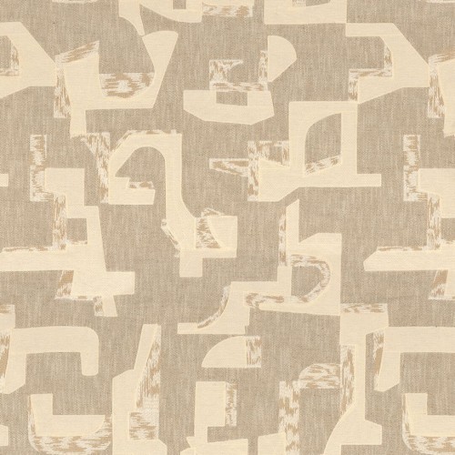 Tkanina haftowana z geometrycznym wzorem Casamance 45660233 Colorado West Dream