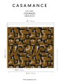 Tkanina haftowana z geometrycznym wzorem Casamance 45660325 Colorado West Dream