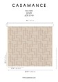 Tkanina satynowa z haftem Casamance 45740199 Lusio West Dream