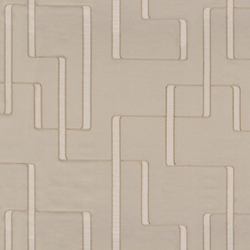 Tkanina satynowa z haftem Casamance 45740203 Lusio West Dream