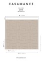 Tkanina satynowa z haftem Casamance 45740203 Lusio West Dream