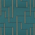 Tkanina satynowa z haftem Casamance 45740546 Lusio West Dream