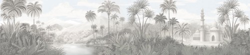 Fototapeta egzotyczny krajobraz natury z elementami architektury London Art BNV05 B Les Reves Orientaux Tale Books: Bon Voyage Cap.1