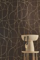 Tapeta fornir i metaliczne linie Casamance 71761834  Splendeur Traversee